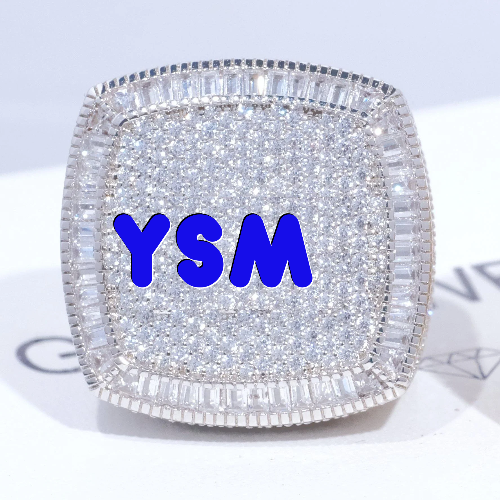 CUSTOM LETTER 3D ICED RING