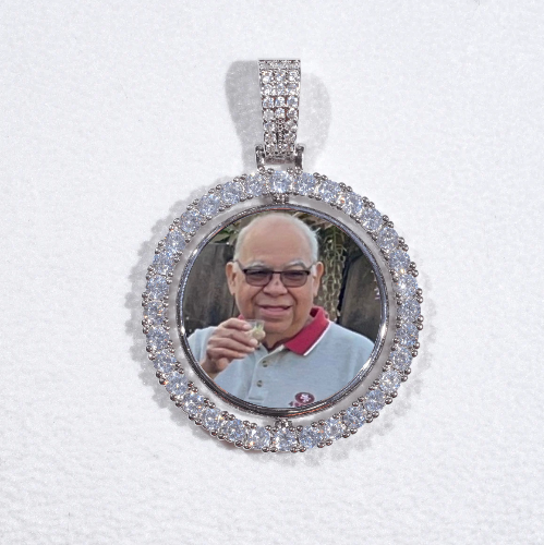 3D Spinning 2-Faced Custom Picture Pendant