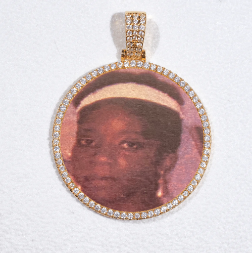 MEDIUM 3D CIRCLE CUSTOM PICTURE PENDANT