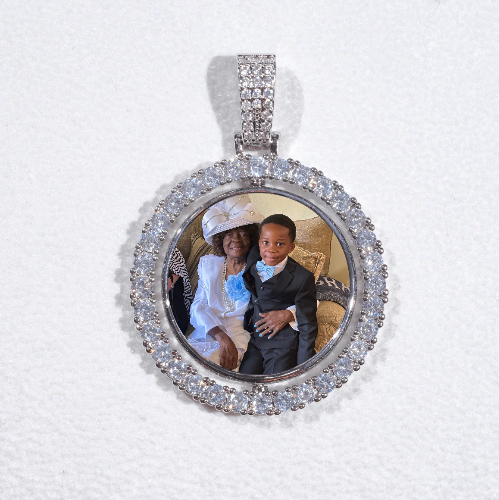 3D Spinning 2-Faced Custom Picture Pendant