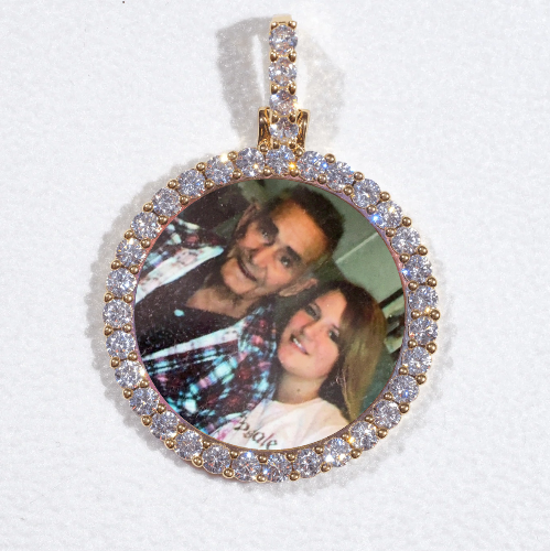 3D CIRCLE CUSTOM PICTURE PENDANT SMALL SIZE