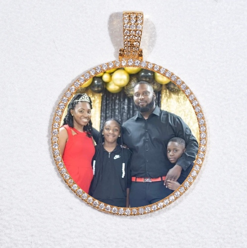 MEDIUM 3D CIRCLE CUSTOM PICTURE PENDANT