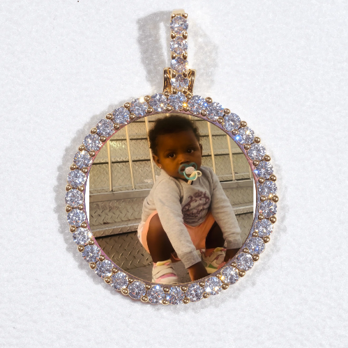 3D CIRCLE CUSTOM PICTURE PENDANT SMALL SIZE