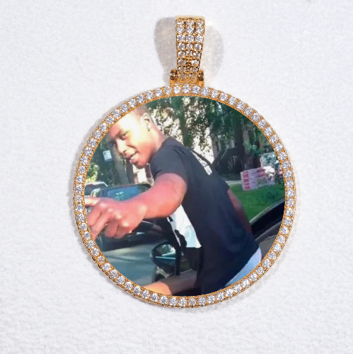 MEDIUM 3D CIRCLE CUSTOM PICTURE PENDANT