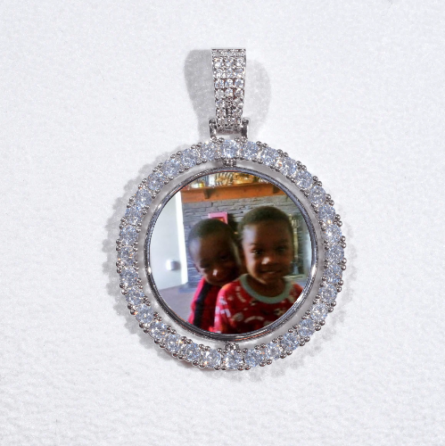 3D Spinning 2-Faced Custom Picture Pendant
