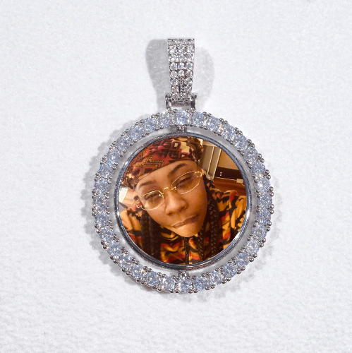 3D Spinning 2-Faced Custom Picture Pendant