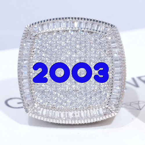 CUSTOM LETTER 3D ICED RING