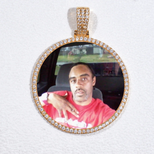 MEDIUM 3D CIRCLE CUSTOM PICTURE PENDANT