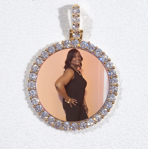 3D CIRCLE CUSTOM PICTURE PENDANT SMALL SIZE