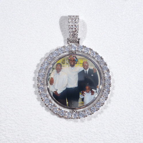 3D Spinning 2-Faced Custom Picture Pendant