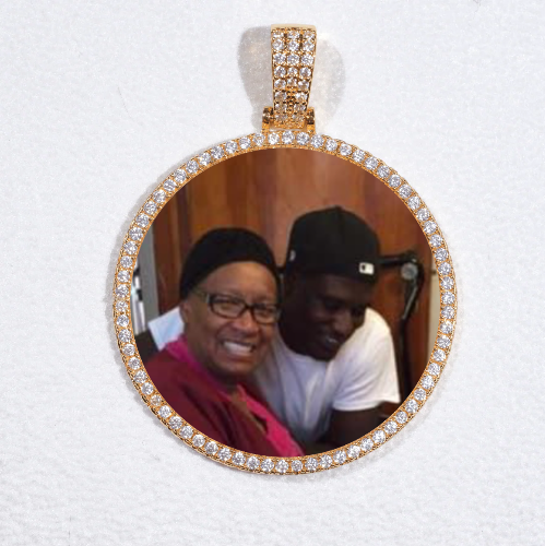 MEDIUM 3D CIRCLE CUSTOM PICTURE PENDANT