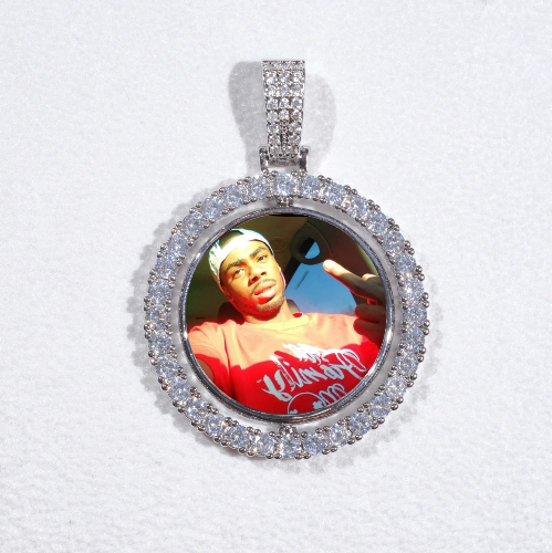 3D Spinning 2-Faced Custom Picture Pendant