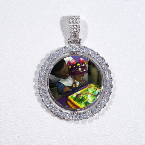 3D Spinning 2-Faced Custom Picture Pendant