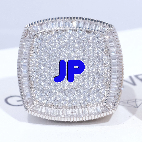 CUSTOM LETTER 3D ICED RING