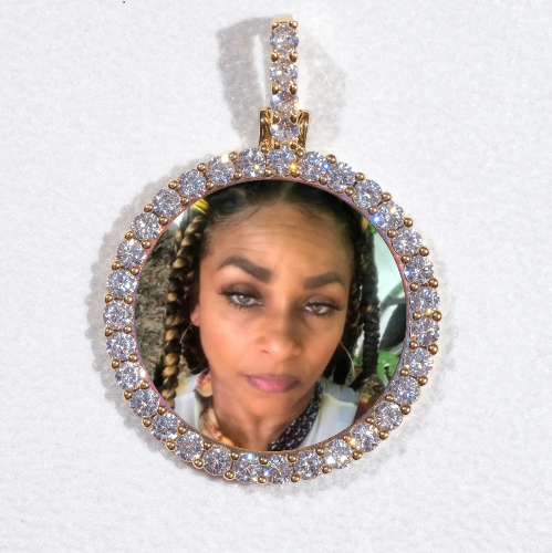 3D CIRCLE CUSTOM PICTURE PENDANT SMALL SIZE