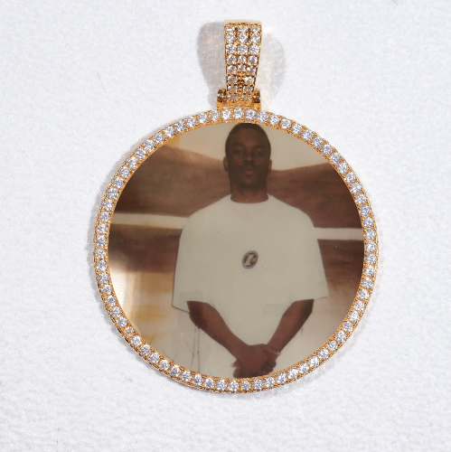 MEDIUM 3D CIRCLE CUSTOM PICTURE PENDANT