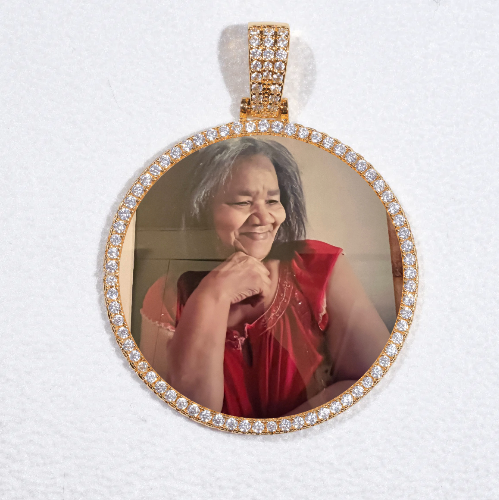 MEDIUM 3D CIRCLE CUSTOM PICTURE PENDANT