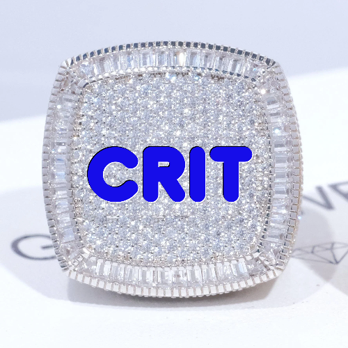CUSTOM LETTER 3D ICED RING