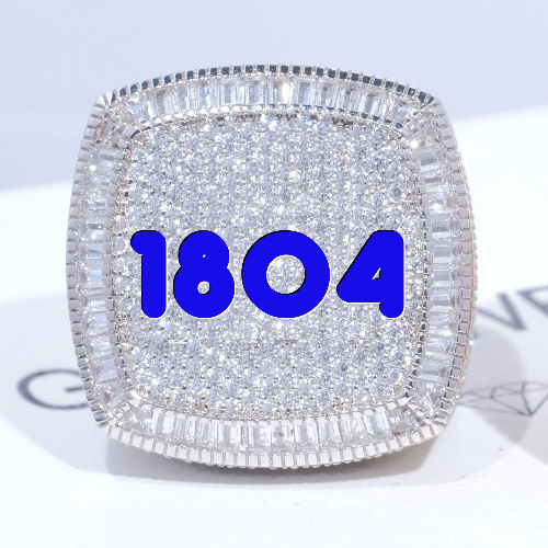 CUSTOM LETTER 3D ICED RING