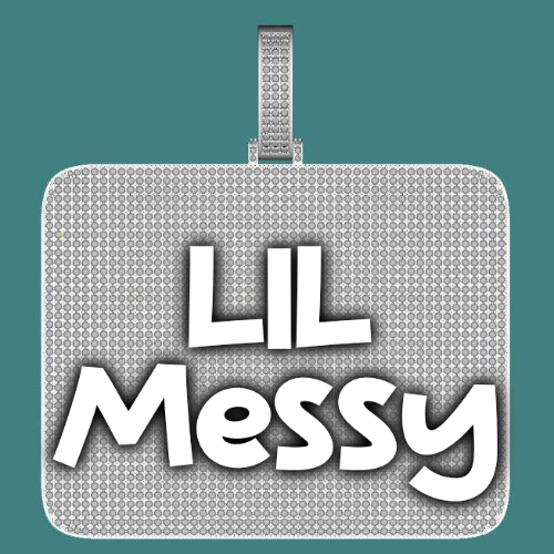 CUSTOM LETTER NECKLACE 3D BIG SQUARE