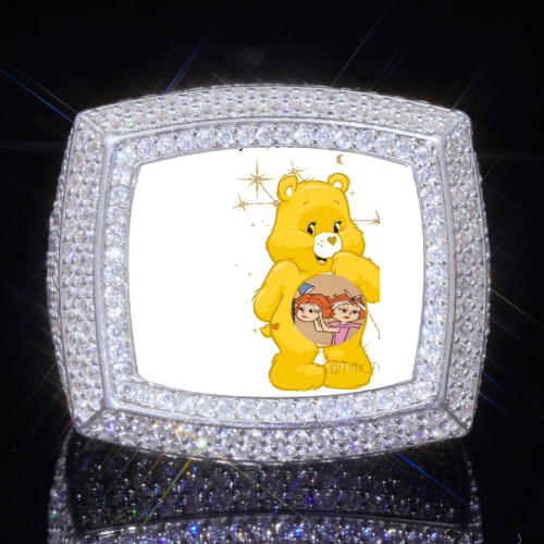 3D CUSTOM PICTURE ICED RING