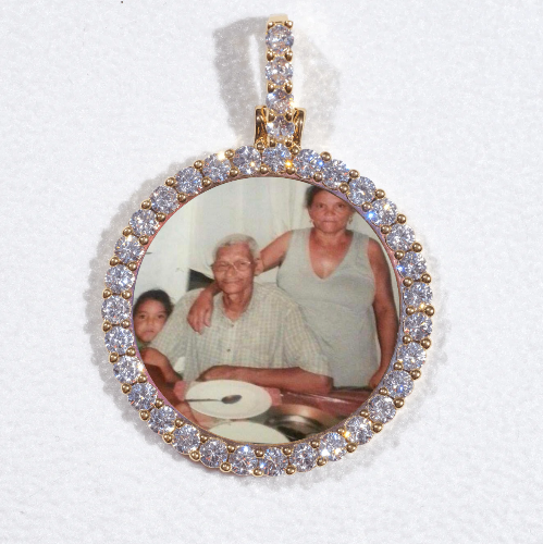 3D CIRCLE CUSTOM PICTURE PENDANT SMALL SIZE