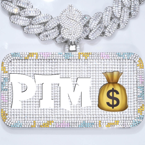 CUSTOM LETTER NECKLACE 3D COLORFUL SQUARE