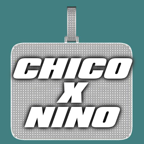 CUSTOM LETTER NECKLACE 3D BIG SQUARE
