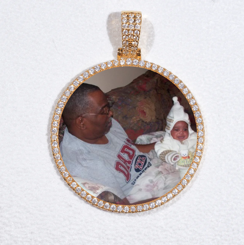 MEDIUM 3D CIRCLE CUSTOM PICTURE PENDANT
