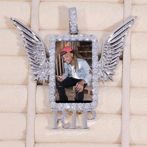 RIP WING 3D CUSTOM PICTURE PENDANT