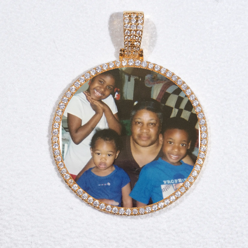 MEDIUM 3D CIRCLE CUSTOM PICTURE PENDANT