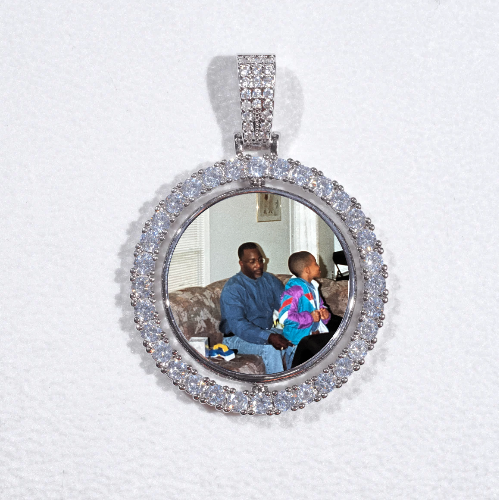 3D Spinning 2-Faced Custom Picture Pendant