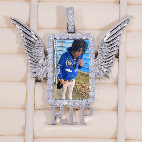RIP WING 3D CUSTOM PICTURE PENDANT