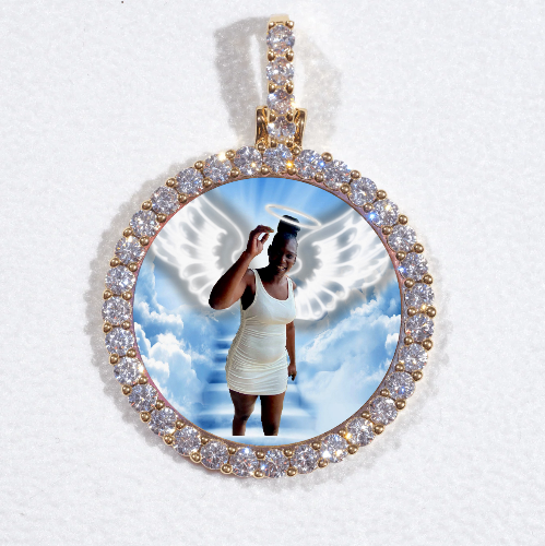 3D CIRCLE CUSTOM PICTURE PENDANT SMALL SIZE