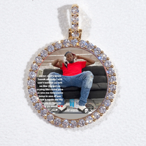 3D CIRCLE CUSTOM PICTURE PENDANT SMALL SIZE