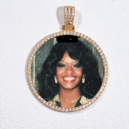 MEDIUM 3D CIRCLE CUSTOM PICTURE PENDANT