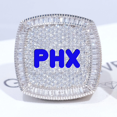 CUSTOM LETTER 3D ICED RING