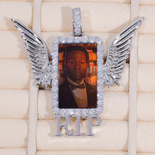 RIP WING 3D CUSTOM PICTURE PENDANT