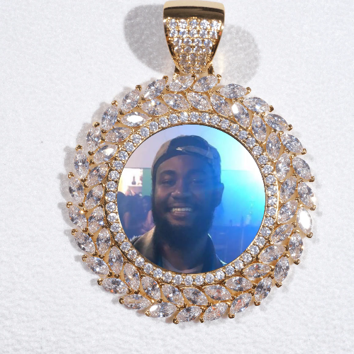 Large 3D Wheat Ear Custom Picture Pendant