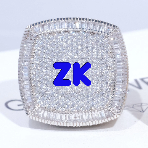 CUSTOM LETTER 3D ICED RING