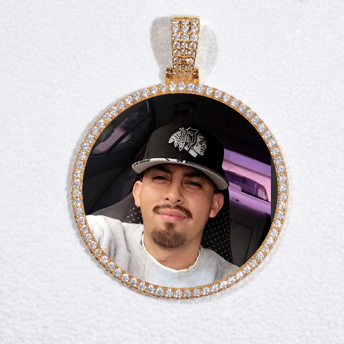 MEDIUM 3D CIRCLE CUSTOM PICTURE PENDANT