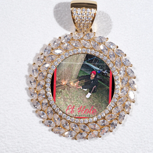 Large 3D Wheat Ear Custom Picture Pendant