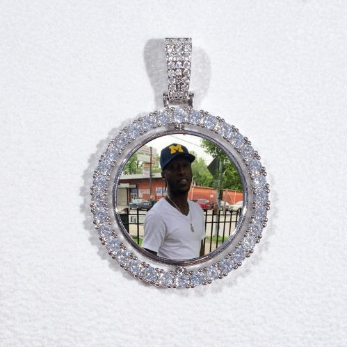 3D Spinning 2-Faced Custom Picture Pendant