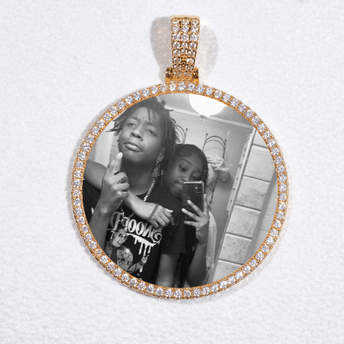 MEDIUM 3D CIRCLE CUSTOM PICTURE PENDANT