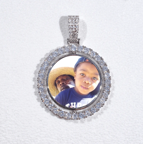 3D Spinning 2-Faced Custom Picture Pendant