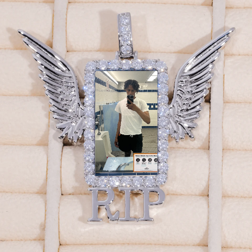 RIP WING 3D CUSTOM PICTURE PENDANT