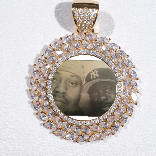 Large 3D Wheat Ear Custom Picture Pendant