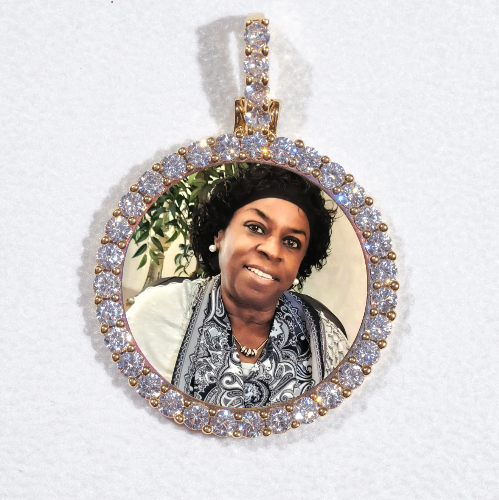 3D CIRCLE CUSTOM PICTURE PENDANT SMALL SIZE