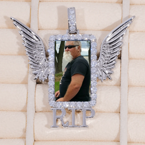 RIP WING 3D CUSTOM PICTURE PENDANT