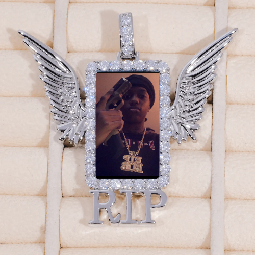 RIP WING 3D CUSTOM PICTURE PENDANT